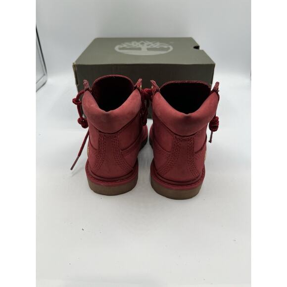 Timberland 6 Inch Boys Toddler Dark Red Size 5c - Picture 5 of 7